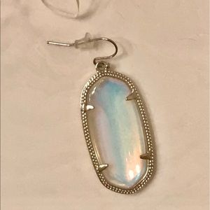 Kendra Scott single clear iridescent Elle earring